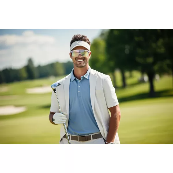 FEISEDY Sports Sunglasses Cycling Glasses for Men and WomenUV400 Protection Glasses for Baseball Fishing Golf B0069Purple Frame  Purple Mirror Lens