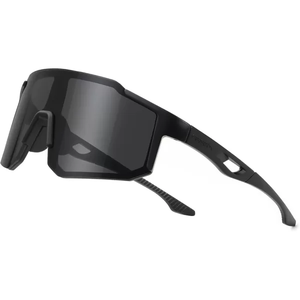 FEISEDY Sports Sunglasses Mens Women Baseball Sunglasses Biking Cycling Sunglasses for Teens UV400 Protection B2388001black Black