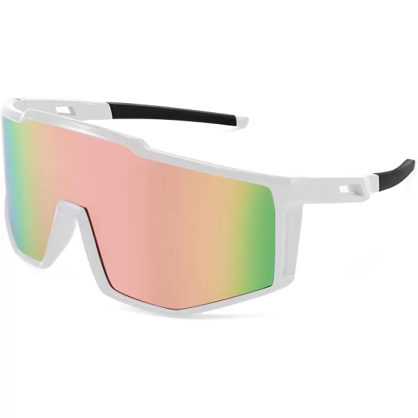 FEISEDY Sports Sunglasses Youth Baseball Cycling Sunglasses Teens Tennis Sunglasses Sun Glasses Men Women B0061002  Pink