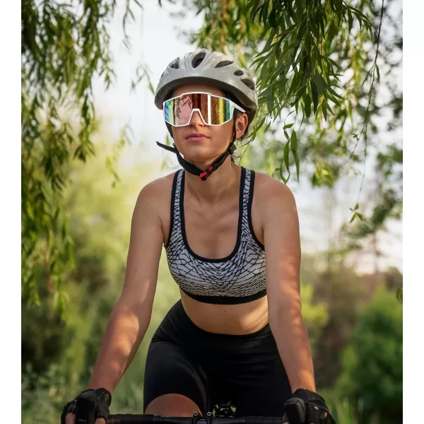 FEISEDY Sports Sunglasses Youth Baseball Cycling Sunglasses Teens Tennis Sunglasses Sun Glasses Men Women B0061002  Pink