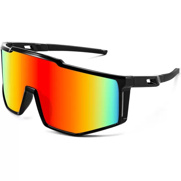 FEISEDY Sports Sunglasses Youth Baseball Cycling Sunglasses Teens Tennis Sunglasses Sun Glasses Men Women B0061004  Red