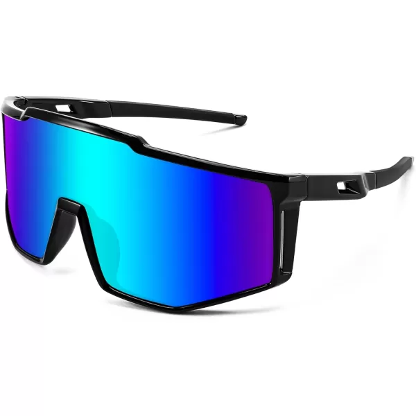 FEISEDY Sports Sunglasses Youth Baseball Cycling Sunglasses Teens Tennis Sunglasses Sun Glasses Men Women B0061005  Blue