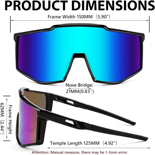 FEISEDY Sports Sunglasses Youth Baseball Cycling Sunglasses Teens Tennis Sunglasses Sun Glasses Men Women B0061005  Blue