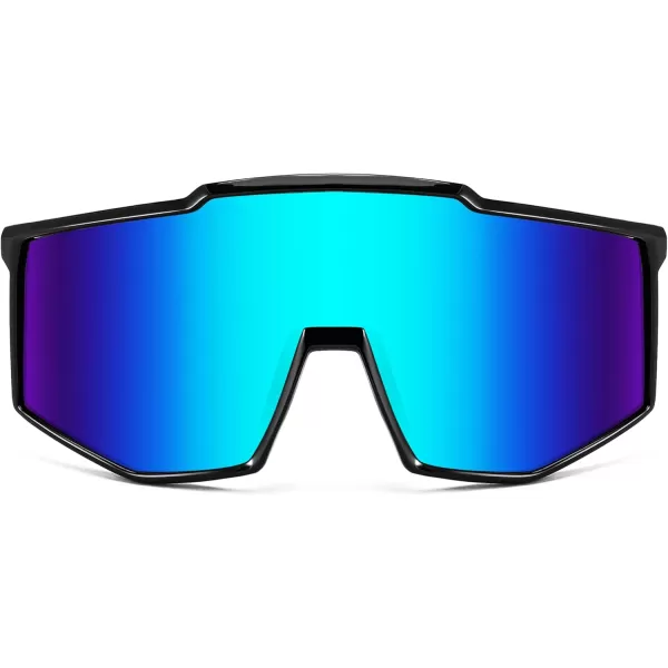 FEISEDY Sports Sunglasses Youth Baseball Cycling Sunglasses Teens Tennis Sunglasses Sun Glasses Men Women B0061005  Blue