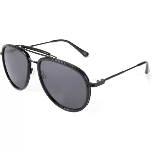 FEISEDY Classic Polarized Aviator Sunglasses Men Women Metal Frame B2700Black