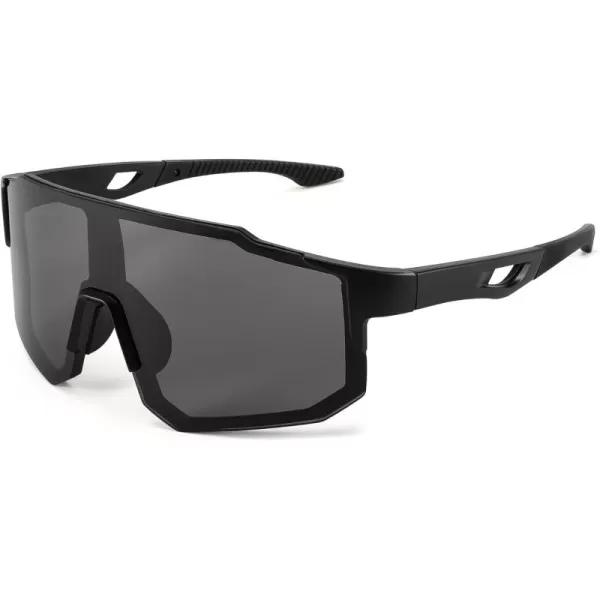 FEISEDY Sports Sunglasses Mens Women Baseball Sunglasses Biking Cycling Sunglasses for Teens UV400 Protection B2388001black Black