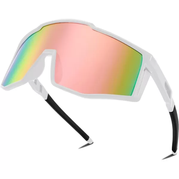 FEISEDY Sports Sunglasses Youth Baseball Cycling Sunglasses Teens Tennis Sunglasses Sun Glasses Men Women B0061002  Pink