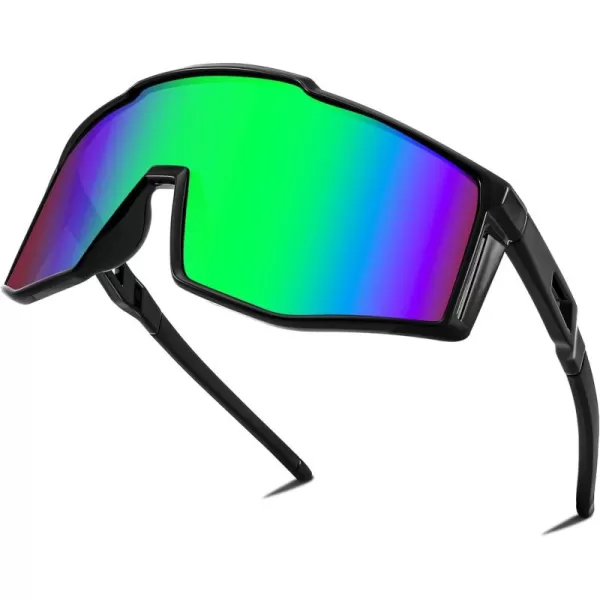 FEISEDY Sports Sunglasses Youth Baseball Cycling Sunglasses Teens Tennis Sunglasses Sun Glasses Men Women B0061003  Green