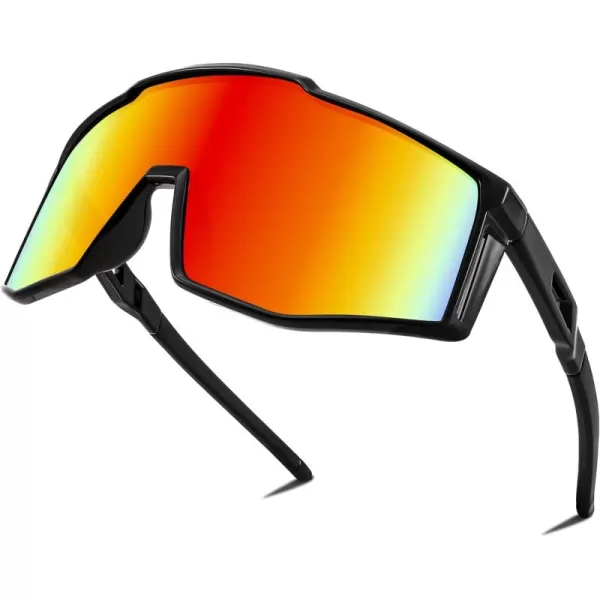 FEISEDY Sports Sunglasses Youth Baseball Cycling Sunglasses Teens Tennis Sunglasses Sun Glasses Men Women B0061004  Red