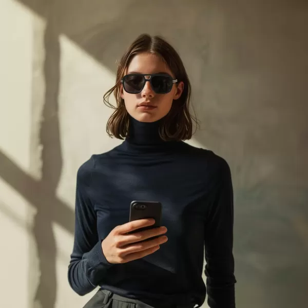 FEISEDY Retro Aviator Sunglasses for Women Men Vintage Trendy Oversized Square Shades UV400 B0106Black Frame  Grey Lens