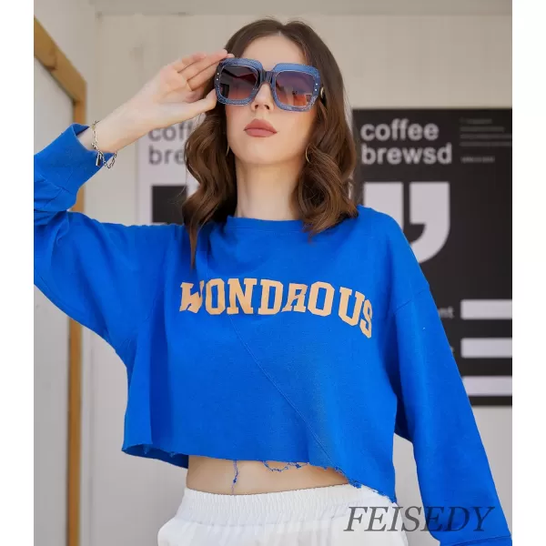 FEISEDY Retro Trendy Square Sunglasses for Women Oversized Stylish Inspired Shades Vintage Desinger Sunglasses B2276006 Blueleopard FrameBrown Lens