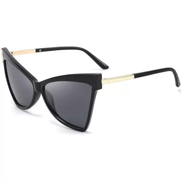 FEISEDY Fashion Women Cateye Sunglasses Retro Oversized Cat Eye Shades Chic Style B2649