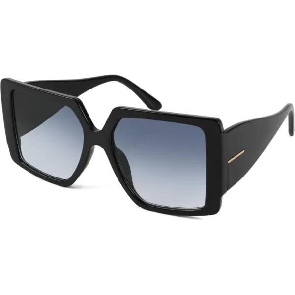 FEISEDY Womens Sunglasses Trendy Large Frame Retro Square Oversized Shades for Men B4036