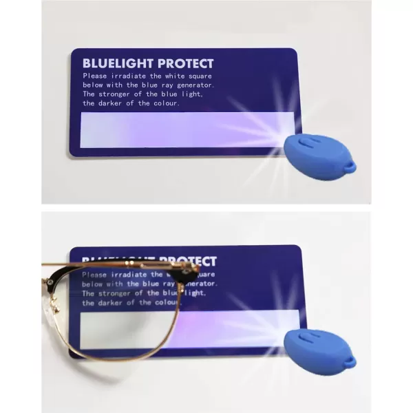FEISEDY Blue Light Blocking Computer Eyeglasses Anti Blue Light Retro Semi Rimless Eyewear B2456Blackgold