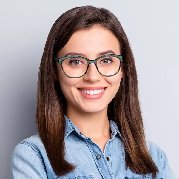FEISEDY Cat Eye Reading Glasses Women Vintage Blue Light Blocking Reader Spring Hinge Readers B0136Blue