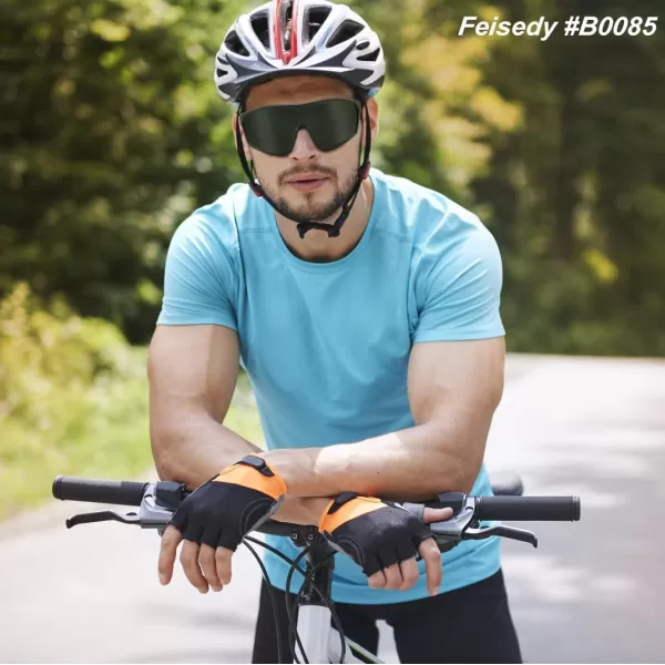 FEISEDY Cycling Sunglasses Men Women UV400 Protection for Baseball Cycling Sun Glasses Youth 812 B0085Army Green Lenses Army Green Frame