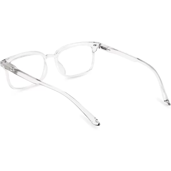 FEISEDY Progressive Multifocal Reading Glasses Blue Light blocking Reader Glasses TR90 Frame Women Men B2497Clear