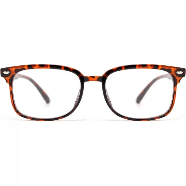 FEISEDY Progressive Multifocal Reading Glasses Blue Light blocking Reader Glasses TR90 Frame Women Men B2497Leopard