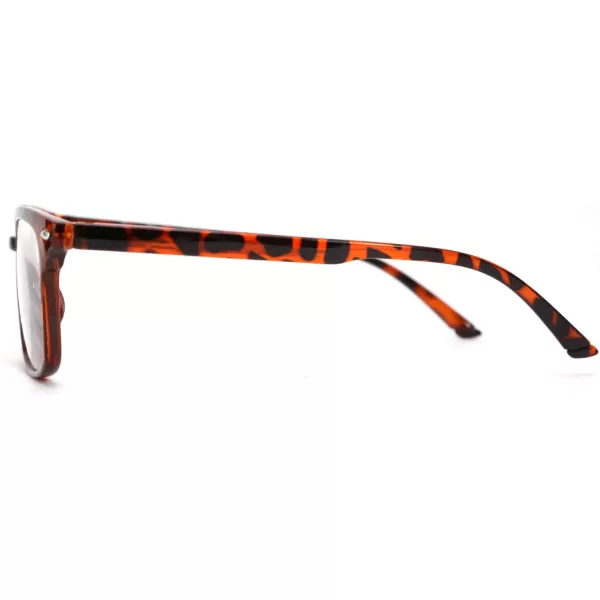 FEISEDY Progressive Multifocal Reading Glasses Blue Light blocking Reader Glasses TR90 Frame Women Men B2497Leopard