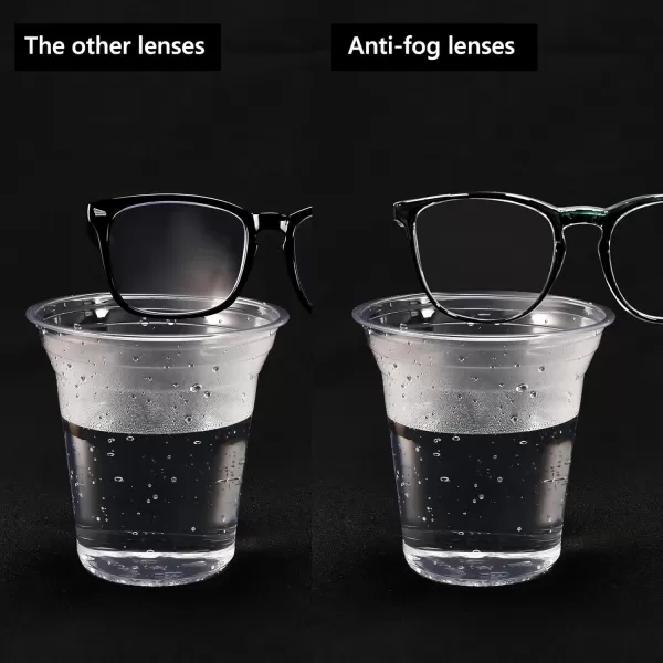 FEISEDY Safety Glasses Anti Fog Goggles Protective Eyewear Blue Light Blocking Clear Glasses for Women Men B9104Blue