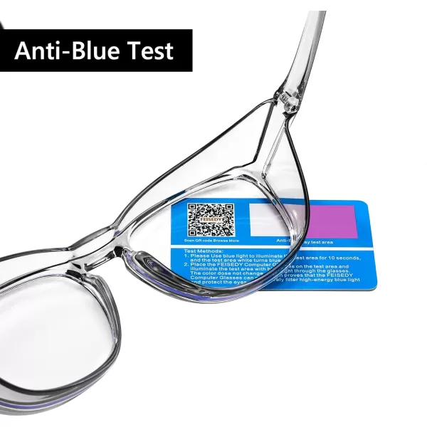 FEISEDY Safety Glasses Anti Fog Goggles Protective Eyewear Blue Light Blocking Clear Glasses for Women Men B9104Grey