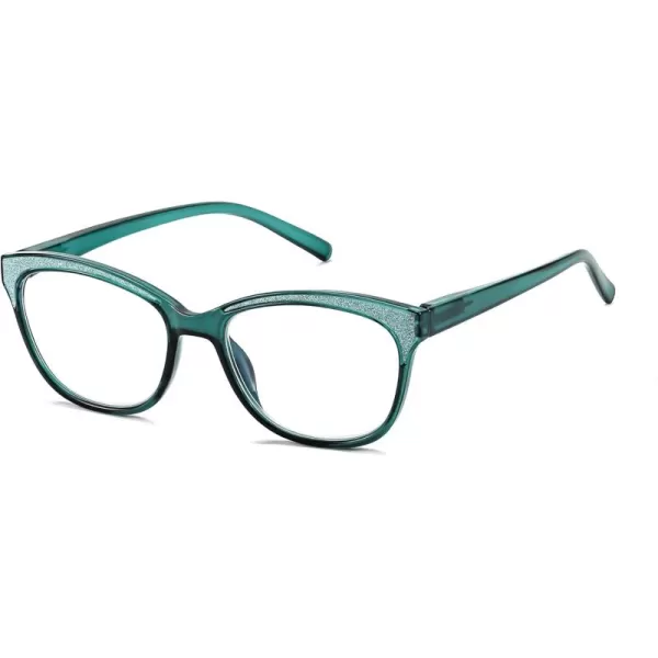 FEISEDY Cat Eye Reading Glasses Women Vintage Blue Light Blocking Reader Spring Hinge Readers B0136Blue