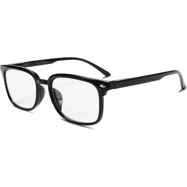 FEISEDY Progressive Multifocal Reading Glasses Blue Light blocking Reader Glasses TR90 Frame Women Men B2497Black