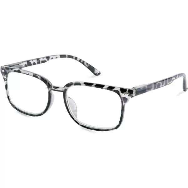 FEISEDY Progressive Multifocal Reading Glasses Blue Light blocking Reader Glasses TR90 Frame Women Men B2497Grey Leopard
