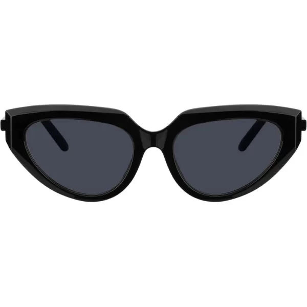 FEISEDY Retro Narrow Cat Eye Sunglasses for Women Vintage Clout Goggles Plastic Frame Cateye Sunglasses B9074Black