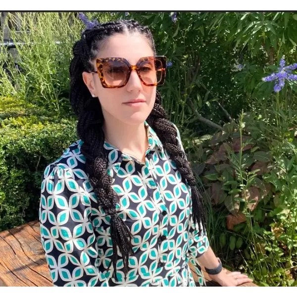 FEISEDY Oversized Square Blue Light Blocking Glasses Eye Strain Glare Pearl Inlay Arm Cat Eye Fashion Eyewear B2639Leopard