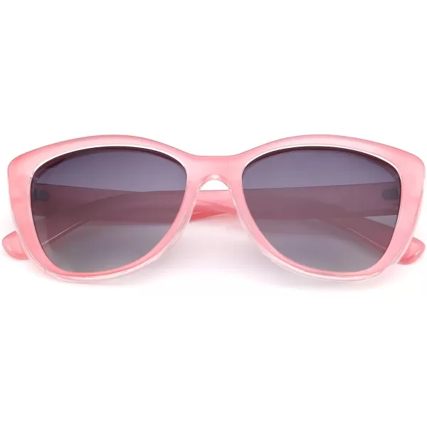FEISEDY Polarized Vintage Sunglasses American Womens Square Jackie O Cat Eye Sunglasses B2451Pink