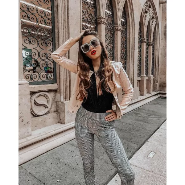 FEISEDY Women Sparkling Crystal Sunglasses Oversized Square Thick Frame B22833 Transparent  Grey