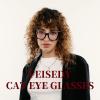 imageFEISEDY Fashion Cat Eye Blue Light Blocking Glasses for Women Fake Retro Eyeglasses Oversized Stylish Eyewear Frame B0240Black
