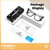 imageFEISEDY Fashion Cat Eye Blue Light Blocking Glasses for Women Fake Retro Eyeglasses Oversized Stylish Eyewear Frame B0240Black