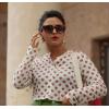 imageFEISEDY Retro 90s Square Sunglasses for Women Men Trendy Chunky Rectangle Sunglasses UV400 Protection B2385004 Leopard  Gradient Tea Lens