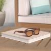 imageFEISEDY Retro 90s Square Sunglasses for Women Men Trendy Chunky Rectangle Sunglasses UV400 Protection B2385004 Leopard  Gradient Tea Lens
