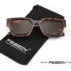 imageFEISEDY Retro 90s Square Sunglasses for Women Men Trendy Chunky Rectangle Sunglasses UV400 Protection B2385004 Leopard  Gradient Tea Lens