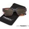imageFEISEDY Retro 90s Square Sunglasses for Women Men Trendy Chunky Rectangle Sunglasses UV400 Protection B2385005 Black  Leopard  Gradient Tea Lens