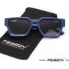 imageFEISEDY Retro 90s Square Sunglasses for Women Men Trendy Chunky Rectangle Sunglasses UV400 Protection B2385009 Blue  Gradient Grey Lens