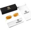 imageFEISEDY Retro Rectangular Sunglasses for Women Men 90s Small Vintage Fashion Square Sunnies B0282Whiteorange