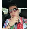 imageFEISEDY Retro Round Steampunk Sunglasses Women Men Vintage Eyewear Light Plastic Frame with Leatherwear B2532Red
