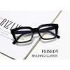 imageFEISEDY Retro Square Blue Light Blocking Reading Glasses Anti Glare Digital Eyestrain Reader B2479Black