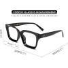 imageFEISEDY Retro Square Blue Light Blocking Reading Glasses Anti Glare Digital Eyestrain Reader B2479Black