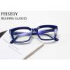 imageFEISEDY Retro Square Blue Light Blocking Reading Glasses Anti Glare Digital Eyestrain Reader B2479Blue