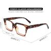 imageFEISEDY Retro Square Blue Light Blocking Reading Glasses Anti Glare Digital Eyestrain Reader B2479Leopard