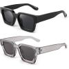 2pcs - Balck + Transparent Grey / Grey