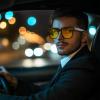 imageFEISEDY Men Women Night Vision Driving Glasses Anti Glare Fit Over Polarized Nighttime Sunglasses B0269Black Frame  Yellow Lens