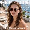 imageFEISEDY Polarized Aviator Mens Sunglasses Square Modern Women Vintage Style Acetate Frame UV400 B0191003 Light Coffee Frame  Tea