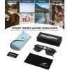 imageFEISEDY Polarized Aviator Mens Sunglasses Square Modern Women Vintage Style Acetate Frame UV400 B0191007 Tortoise Frame  Dark Green