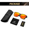 imageFEISEDY Polarized Sunglasses Fit Over Glasses Women Fit over Glasses Sunglasses for Driving UV400 Protection B0250Matte Black Frame  Red Lens